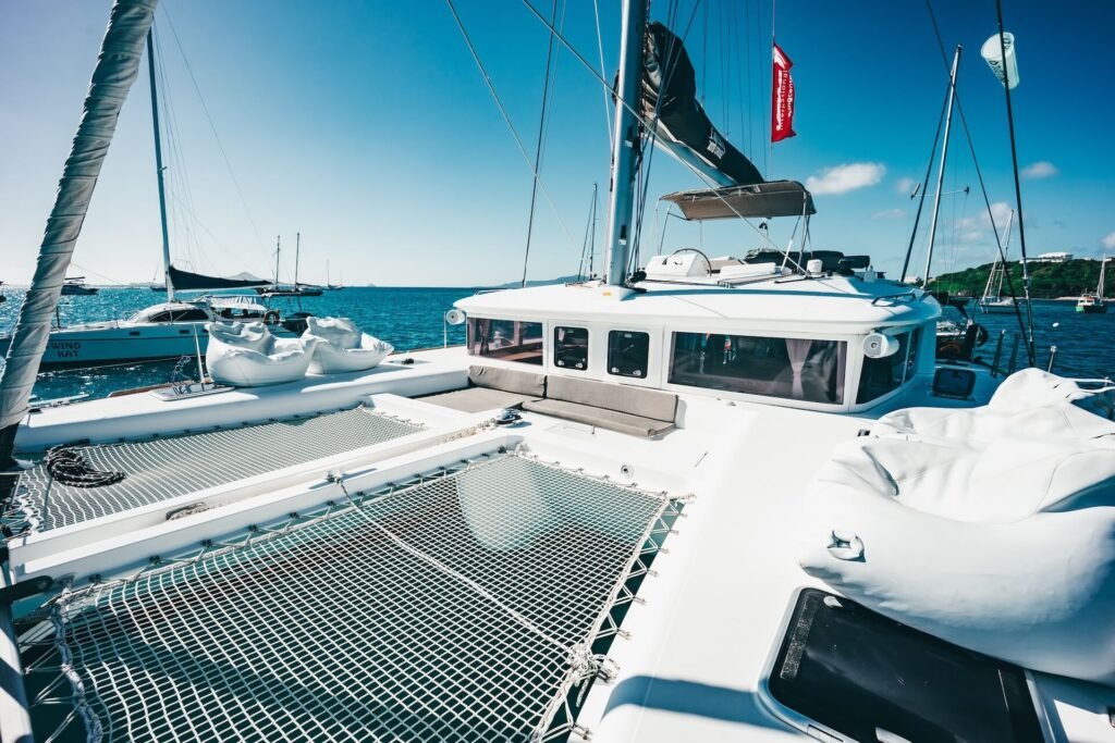 Sailingboat trampolines