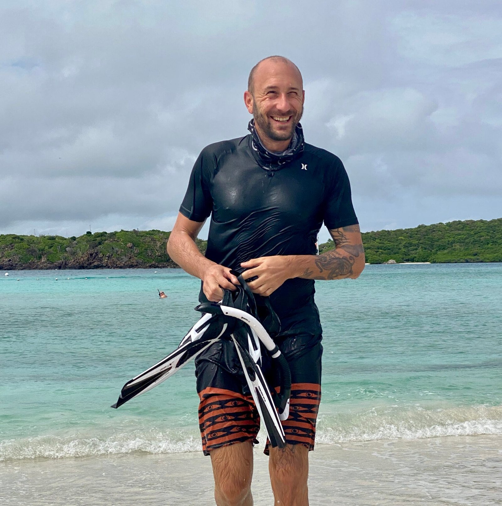 Kite lesson from sailing yacht